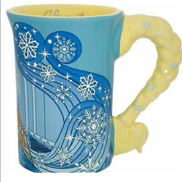 Disney Parks Frozen Elsa Relief Dress Ceramic Coffee Mug NEW